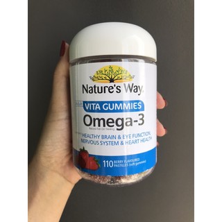 Nature’s Way Vita Gummies Omega-3 ขนาด 110 เม็ด หมดอายุ 6/24