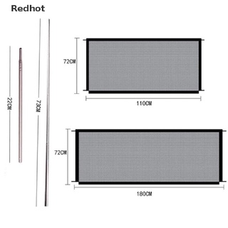 &lt;Redhot&gt; รั้วกั้นสัตว์เลี้ยง แบบพกพา พับได้ ตาข่ายระบายอากาศ ประตูสุนัข แยกสัตว์เลี้ยง ลดราคา