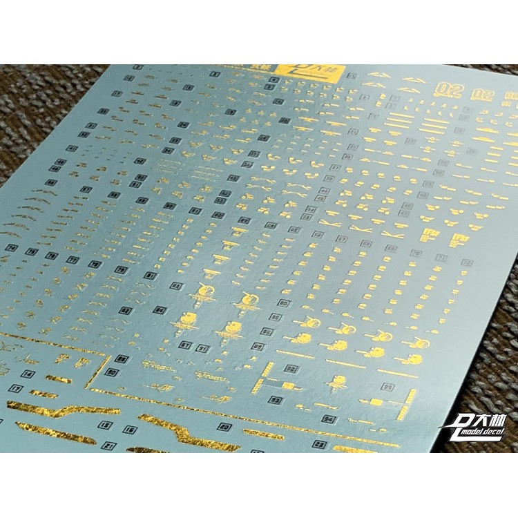 ดีคอลน้ำ [D.L. Darlin] RG23 RX-0(N) UNICORN GUNDAM 02 BANSHEE NORM(BRONZING GOLD) RG 1/144 Water Decal RG 23