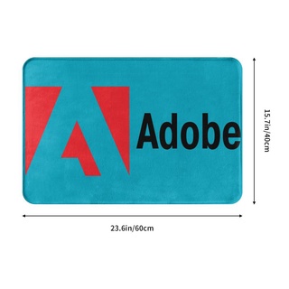 Adobe โลโก้ห้องน้ํา พรมปูพื้น กันลื่น ห้องน้ํา พรมเช็ดเท้า ดูดซับน้ํา แห้งเร็ว ทางเข้าประตู พรมเช็ดเท้า ทางเข้าห้องครัว