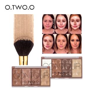 O.TWO.O Contour Palette ใบหน้าแรเงาเครื่องแต่งกายแต่งหน้าผง 4สีใบหน้ายาวนาน MakeUp Contouring Bronzer เครื่องสำอาง#N9110