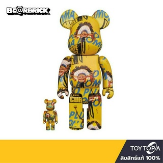 พร้อมส่ง+โค้ดส่วนลด Andy Warhol × Jean Michel Basquiat #3 100% &amp; 400%  by Bearbrick (ลิขสิทธิ์แท้)