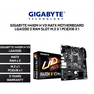 MAINBOARD (เมนบอร์ด) 1200 GIGABYTE H410M H V3 Warranty 3 - Y