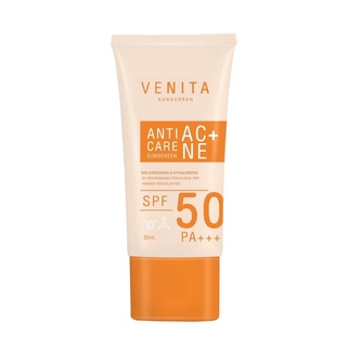 🔥ถูกสุด แท้💯🧡Venita Anti-Acne Care SPF50/PA+++ กันแดดสำหรับคนเป็นสิว ไม่ก่อให้เกิดสิวเพิ่ม ไม่อุดตัน