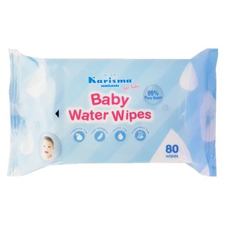 Karisma ทิชชู่เปียก แคริสมา Baby Water Wipes 80 แผ่น