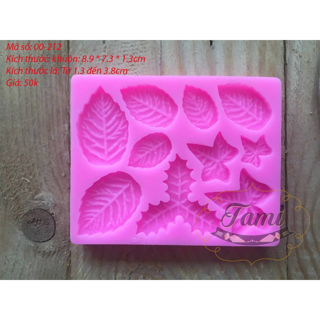 แม่พิมพ์ซิลิโคนเยลลี่ดอกไม้นูน 4D - แม่พิมพ์ใบไม้