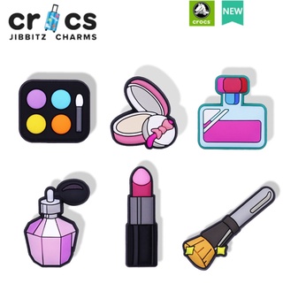 jibbitz crocs charms ตัวติดรองเท้า รูปแบบชุดเครื่องสำอาง ตัวติดรองเท้า crocs เซ็ต 6 ชิ้น DIY jibbitz