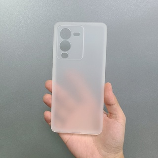 เคสโทรศัพท์มือถือแบบนิ่ม โปร่งแสง ผิวด้าน บางมาก สําหรับ Vivo V25 Pro V25Pro 5G