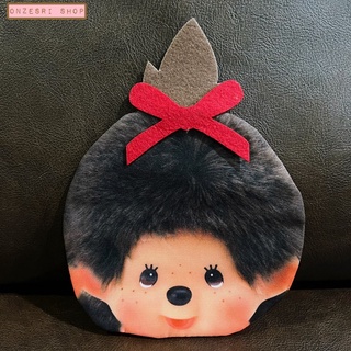 กระเป๋าใส่บัตร/ใส่เหรียญ Monchhichi Pouch ลายหน้าผู้หญิง ขนาด 15 x 15 ซม.