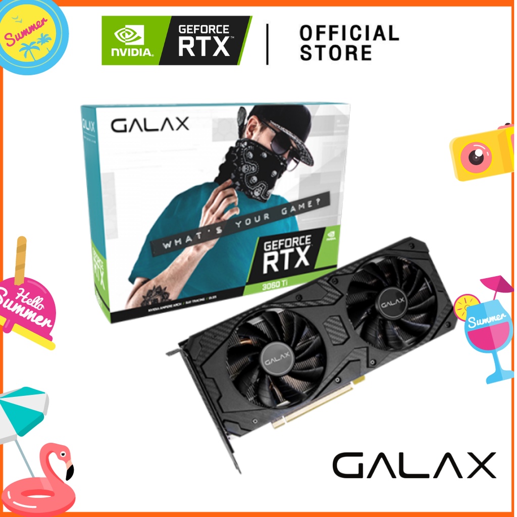 GALAX NVIDIA GeForce RTX™ 3060 Ti (1-Click OC) LHR 8GB GDDR6