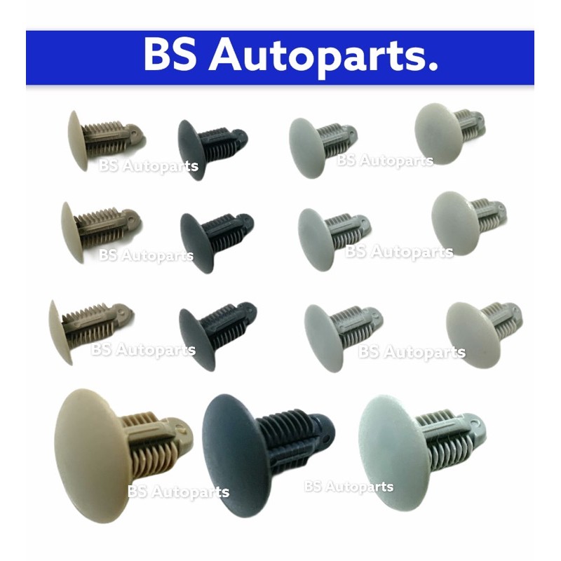 กิ้บก้างปลา 10ชิ้น กิ้บยึดพรมหลังคา❌ไม่ใช่เกรดจีน❌  Clip Door trim กิ้บยึดแผงข้างประตู พุกยึดพรมหลังคา พลาสติกยึดพรมหลัง