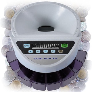 Electric Coin Counter, เครื่องนับเงิน นับเหรียญ คัดแยกประเภทเหรียญ นับรวดเร็ว แม่นยำ สำหรับสกุลเงินบาทเท่านั้น