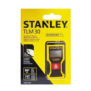 STANLEY เลเซอร์วัดระยะ Mini STHT77425 TLM30 วัดระยะได้ไกล 30 ฟุต (10 เมตร) มาพร้อมแบตเตอรี่ ลิเธียม