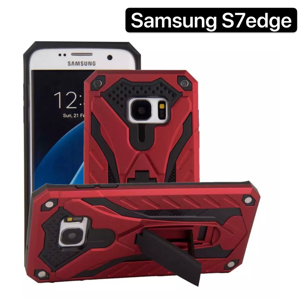 Case Samsung  Galaxy S7edge เคสหุ่นยนต์ Robot case เคสไฮบริด มีขาตั้ง เคสกันกระแทก TPU CASE สินค้าใหม่