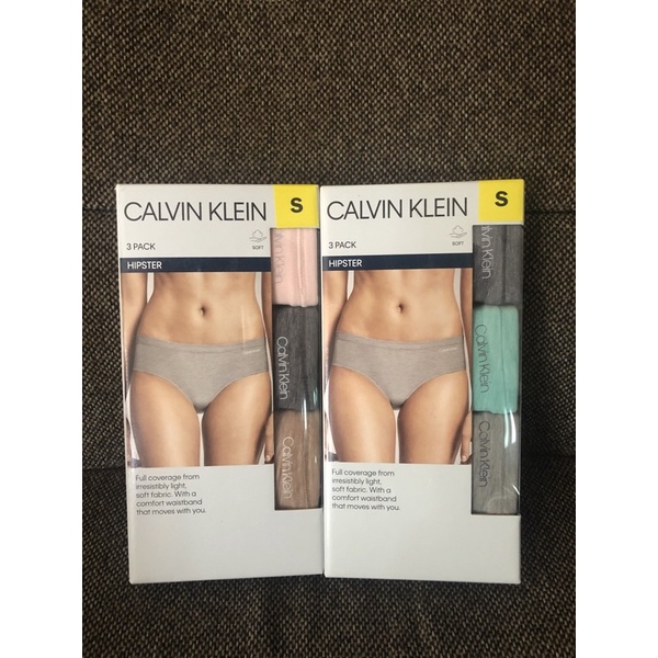Calvin Klein Women's Modern Hipster 3-Pack size S กางเกงในผู้หญิง Calvin Klein รุ่น Hipster แบ่งขาย กกนck