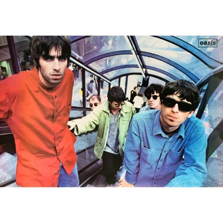 โปสเตอร์ รูปถ่าย วง ดนตรี ร็อก โอเอซิส OASIS (1991-2009) POSTER 24"x35" Inch English Rock Britpop V7