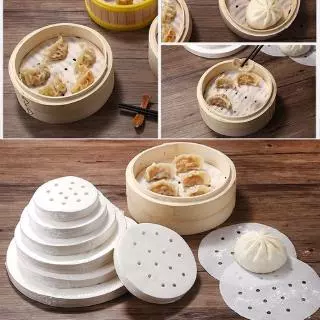 100 ชิ้น กระดาษนึ่ง ซาลาเปา ขนม ไม่ติดกระดาษ หรี่ซํา ขนมปัง เบเกอรี่ กระดาษ ร้านอาหาร หม้อนึ่ง เสื่อครัว เครื่องมือทําอาหาร
