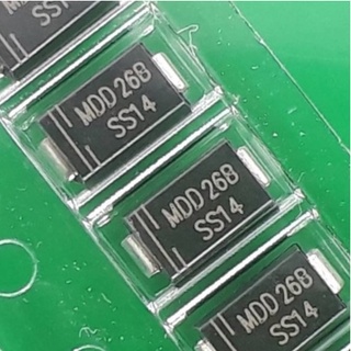 ต้นฉบับ MDD SS14 SMA (DO-214AC) 1A 40V SMD Schottky diode(10ชิ้น15บาท)