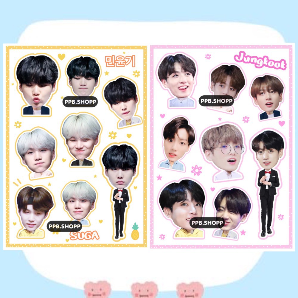 สติ๊กเกอร์ไม่ไดคัท บีทีเอส v.1 อ่านก่อนสั่งน๊าาาา
