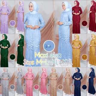 Maxi ELSA / ขนาด M-L-XL-XXL / ชุดเดรส MAXI ผู้หญิง / MAXI เสื้อผ้าผู้หญิง / แฟชั่นมุสลิม