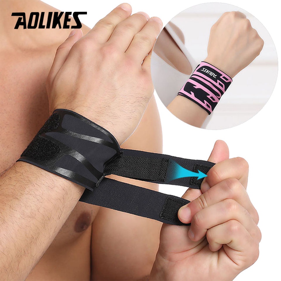 Aolikes 1 ชิ้น เทปพันข้อมือ แบบบาง สายรัดข้อมือ สําหรับอุปกรณ์เทนนิส แบดมินตัน บาสเก็ตบอล ปลาคาร์พ รองรับ