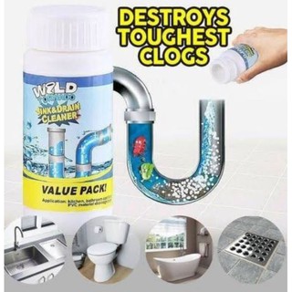 wild tornado sink &amp; drain cleaner  ผงละลายไขมันผมน้ำมันสบู่