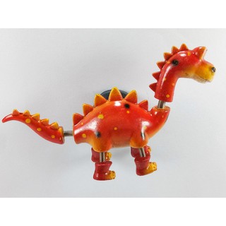 โมเดลเรซิ่นรูปสัตว์แปลกตา "Dinosaur" Whimsical Animal Resin Model with Interactive Coil Spring Movement