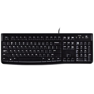 Logitech คีย์บอร์ด USB Keyboard (K120) Black (Thai-English)