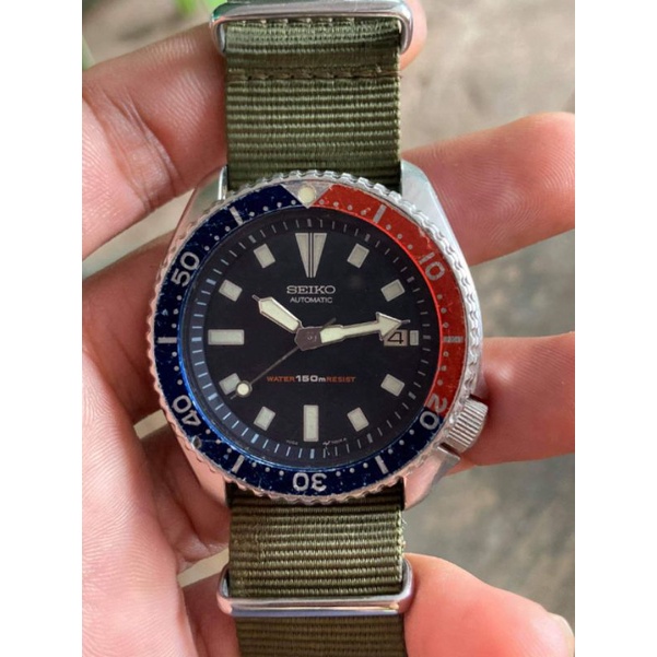 Seiko Divers 7002 Pepsi Automatic 17 Jewels Y1980s