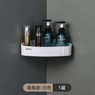 ECOCO ชั้นวางของในห้องน้ำ (ไม่มีราวเหล็กแขวน)ไม่ต้องเจาะ มี2สีให้เลือก SX-166
