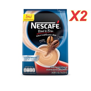 NESCAFE BLEND &amp; BREW No Table Sugar 329.4g เนสกาแฟเบลนด์&amp;บรูไม่มีน้ำตาลทราย 329.4ก. แพ็ค2