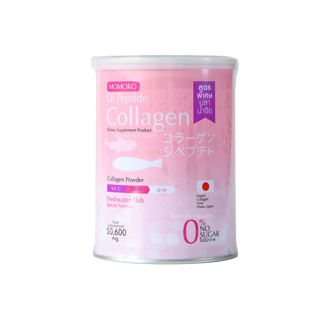 Momoko Collagen โมโมโกะ คอลลาเจน จากปลาน้ำจืด คอลลาเจนญี่ปุ่นแท้ 100% ดื่มง่าย ละลายไว (50.6 กรัม x 1 กระป๋อง)