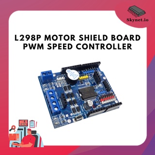 L298P Motor Shield Board , PWM Speed Controller Dual High-Power H-bridge Driver