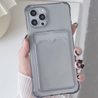 เคสไอโฟน เคสใสแบบใส่การ์ด/รูป นามบัตร