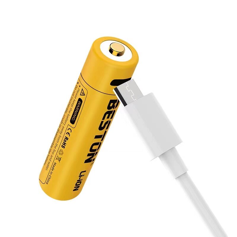 ถ่านชาร์จ BESTON AAA 1.5V 800mWh Micro USB Li-ion Battery 2 ก้อน คุณภาพสูง ราคาถูก #7