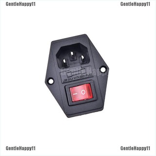 Ghth11 3Pin iec320 c14 โมดูลปลั๊กฟิวส์สวิตช์ซ็อกเก็ตพาวเวอร์ ตัวผู้ 10A