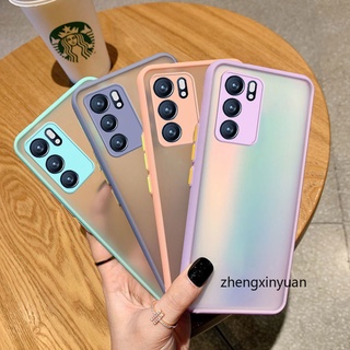 เคสโทรศัพท์มือถือแบบนิ่ม TPU ใส ผิวด้าน กันกระแทก กันรอยเลนส์กล้อง สําหรับ OPPO Reno 6 5G Reno6 Pro Reno 6Pro Reno 6Z Reno6 Z Reno6 5G