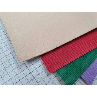 กระดาษลูกฟูกสีด้าน้ดียว ลอนเดียว แบบบาง กระดาษลอน Corrugated Paper