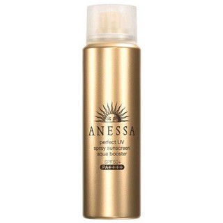 Anessa Perfect UV Sunscreen Spray Aqua Booster SPF50/PA+++ สเปรย์กันแดด อเนสซ่า สีทอง 60ml.