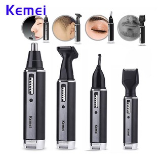 Kemei KM-6630 4 in 1 ที่โกนไฟฟ้า สำหรับหู จมูก ผม ที่กันจอนผม แบบชาร์จ