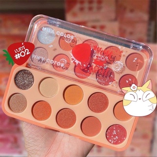 Mila Color Eyeshadow 10 เฉดสีมาพร้อมกลิตเตอร์ เ