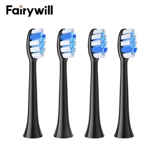 Fairywill หัวแปรงสีฟันไฟฟ้า 4 ชิ้น พอดีกับ P11 T9 P80