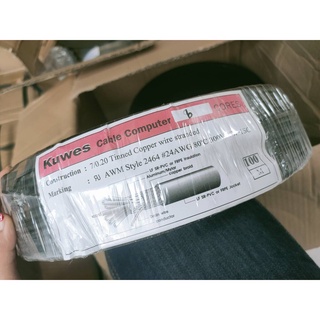 (ส่งทุกวัน/1เมตร) สายลำโพง สายมัลติคอร์ สาย 2464 24awg x 6C Shield KUWES