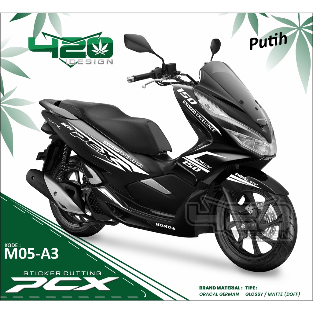 ตัดสติ๊กเกอร์ Striping Honda PCX 150 - ตัดสติ๊กเกอร์ Body Strip Honda PCX 150 - อุปกรณ์มอเตอร์ไซค์ P