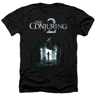 Wanyg เสื้อยืดแขนสั้น พิมพ์ลาย The Conjuring 2 Affiche Heather แฟชั่นยอดนิยม สไตล์คลาสสิก ของขวัญวันเกิด สําหรับผู้ชายสา