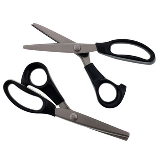 zigzag stainless steel scissors กรรไกรซิกแซกสแตนเลสมืออาชีพ