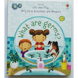 What are germs? เหมาะสำหรับ 2 ขวบ+  Board book กระดาษแข็งทุกหน้า with flaps