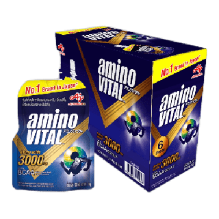 [ส่งฟรี] amino VITAL Energy gel อะมิโนไวทัล เจลพลังงานผสมกรดอะมิโนพร้อมทาน 100 กรัม แพค 6 ถุง