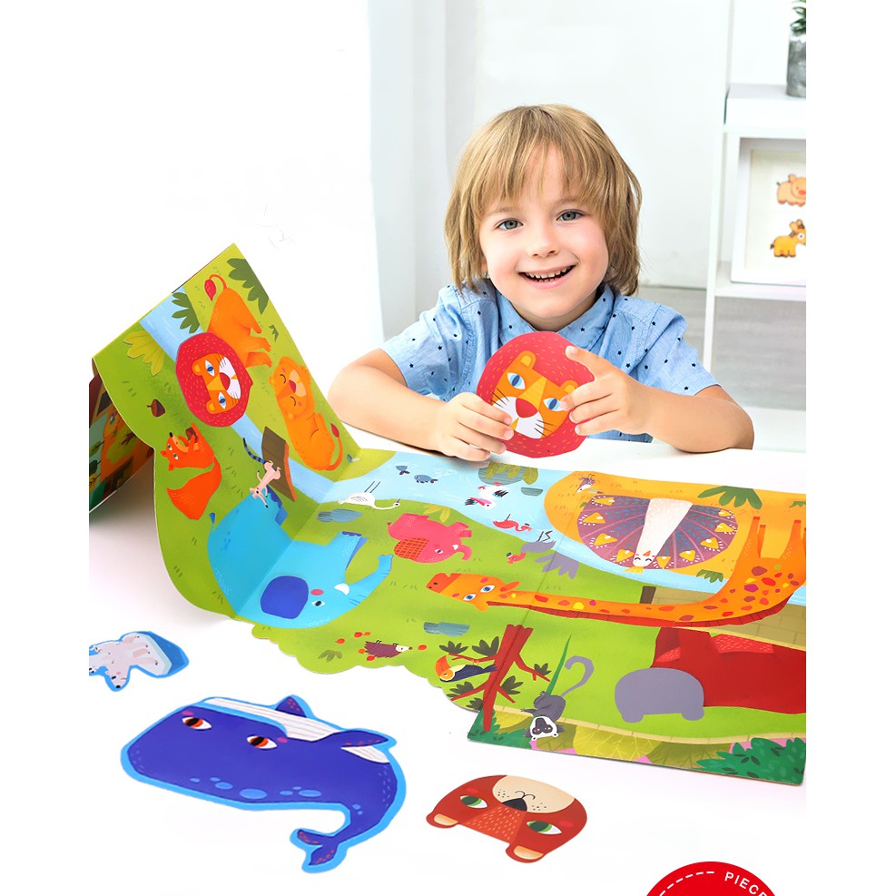 Jarmelo (Joan Miro) สติ๊กเกอร์ลอกใช้ซ้ำได้พร้อมฉาก Reusable Sticker Play Set ของเล่นเด็ก 2-3 ขวบขึ้น