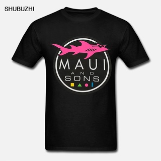 De32wew632 เสื้อยืดลําลอง ผ้าฝ้าย แขนสั้น พิมพ์ลาย Hirt s Maui And Sonhark Blue สําหรับผู้ชาย POI32SDF36352